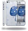 Mushrooms Blue - Decal Style Vinyl Skin (compatible with Apple Original iPhone 5, NOT the iPhone 5C or 5S)