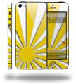 Rising Sun Japanese Flag Yellow - Decal Style Vinyl Skin (compatible with Apple Original iPhone 5, NOT the iPhone 5C or 5S)