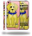 Puppy Dogs on Pink - Decal Style Vinyl Skin (compatible with Apple Original iPhone 5, NOT the iPhone 5C or 5S)