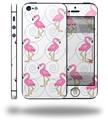 Flamingos on White - Decal Style Vinyl Skin (compatible with Apple Original iPhone 5, NOT the iPhone 5C or 5S)