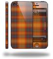 Plaid Pumpkin Orange - Decal Style Vinyl Skin (compatible with Apple Original iPhone 5, NOT the iPhone 5C or 5S)