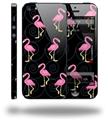 Flamingos on Black - Decal Style Vinyl Skin (compatible with Apple Original iPhone 5, NOT the iPhone 5C or 5S)