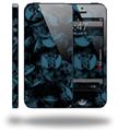 Skulls Confetti Blue - Decal Style Vinyl Skin (compatible with Apple Original iPhone 5, NOT the iPhone 5C or 5S)