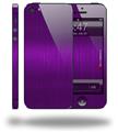 Simulated Brushed Metal Purple - Decal Style Vinyl Skin (compatible with Apple Original iPhone 5, NOT the iPhone 5C or 5S)