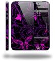 Twisted Garden Purple and Hot Pink - Decal Style Vinyl Skin (compatible with Apple Original iPhone 5, NOT the iPhone 5C or 5S)