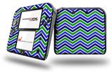 Zig Zag Blue Green - Decal Style Vinyl Skin fits Nintendo 2DS - 2DS NOT INCLUDED