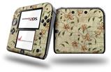 Flowers and Berries Orange - Decal Style Vinyl Skin fits Nintendo 2DS - 2DS NOT INCLUDED
