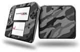 Camouflage Gray - Decal Style Vinyl Skin fits Nintendo 2DS - 2DS NOT INCLUDED
