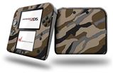 Camouflage Brown - Decal Style Vinyl Skin fits Nintendo 2DS - 2DS NOT INCLUDED