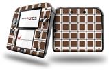 Squared Chocolate Brown - Decal Style Vinyl Skin fits Nintendo 2DS - 2DS NOT INCLUDED