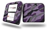 Camouflage Purple - Decal Style Vinyl Skin fits Nintendo 2DS - 2DS NOT INCLUDED