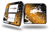 Halftone Splatter White Orange - Decal Style Vinyl Skin fits Nintendo 2DS - 2DS NOT INCLUDED