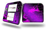 Halftone Splatter Hot Pink Purple - Decal Style Vinyl Skin fits Nintendo 2DS - 2DS NOT INCLUDED
