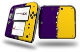 Ripped Colors Purple Yellow - Decal Style Vinyl Skin fits Nintendo 2DS - 2DS NOT INCLUDED