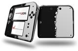 Ripped Colors Black Gray - Decal Style Vinyl Skin fits Nintendo 2DS - 2DS NOT INCLUDED