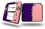 Ripped Colors Purple Pink - Decal Style Vinyl Skin fits Nintendo 2DS - 2DS NOT INCLUDED