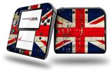 Painted Faded and Cracked Union Jack British Flag - Decal Style Vinyl Skin fits Nintendo 2DS - 2DS NOT INCLUDED