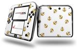 Anchors Away White - Decal Style Vinyl Skin fits Nintendo 2DS - 2DS NOT INCLUDED