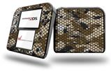 HEX Mesh Camo 01 Brown - Decal Style Vinyl Skin fits Nintendo 2DS - 2DS NOT INCLUDED