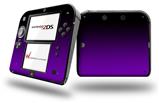 Smooth Fades Purple Black - Decal Style Vinyl Skin fits Nintendo 2DS - 2DS NOT INCLUDED