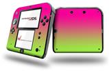 Smooth Fades Neon Green Hot Pink - Decal Style Vinyl Skin fits Nintendo 2DS - 2DS NOT INCLUDED