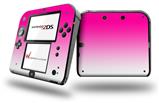 Smooth Fades White Hot Pink - Decal Style Vinyl Skin fits Nintendo 2DS - 2DS NOT INCLUDED