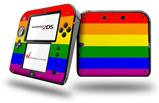Rainbow Stripes - Decal Style Vinyl Skin fits Nintendo 2DS - 2DS NOT INCLUDED