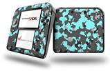 WraptorCamo Old School Camouflage Camo Neon Teal - Decal Style Vinyl Skin fits Nintendo 2DS - 2DS NOT INCLUDED