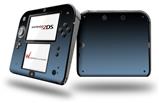 Smooth Fades Blue Dust Black - Decal Style Vinyl Skin fits Nintendo 2DS - 2DS NOT INCLUDED