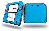 Solid Color Blue Neon - Decal Style Vinyl Skin fits Nintendo 2DS - 2DS NOT INCLUDED