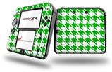 Houndstooth Green - Decal Style Vinyl Skin fits Nintendo 2DS - 2DS NOT INCLUDED