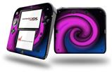 Alecias Swirl 01 Purple - Decal Style Vinyl Skin fits Nintendo 2DS - 2DS NOT INCLUDED