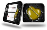 Barbwire Heart Yellow - Decal Style Vinyl Skin fits Nintendo 2DS - 2DS NOT INCLUDED