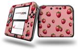 Strawberries on Pink - Decal Style Vinyl Skin fits Nintendo 2DS - 2DS NOT INCLUDED