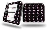 Pastel Butterflies Pink on Black - Decal Style Vinyl Skin fits Nintendo 2DS - 2DS NOT INCLUDED