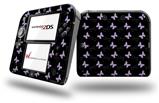 Pastel Butterflies Purple on Black - Decal Style Vinyl Skin fits Nintendo 2DS - 2DS NOT INCLUDED