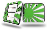 Rising Sun Japanese Flag Green - Decal Style Vinyl Skin fits Nintendo 2DS - 2DS NOT INCLUDED
