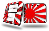 Rising Sun Japanese Flag Red - Decal Style Vinyl Skin fits Nintendo 2DS - 2DS NOT INCLUDED