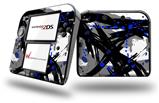 Abstract 02 Blue - Decal Style Vinyl Skin fits Nintendo 2DS - 2DS NOT INCLUDED