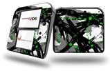 Abstract 02 Green - Decal Style Vinyl Skin fits Nintendo 2DS - 2DS NOT INCLUDED