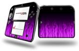 Fire Purple - Decal Style Vinyl Skin fits Nintendo 2DS - 2DS NOT INCLUDED