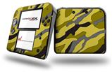 Camouflage Yellow - Decal Style Vinyl Skin fits Nintendo 2DS - 2DS NOT INCLUDED