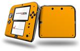 Solids Collection Orange - Decal Style Vinyl Skin fits Nintendo 2DS - 2DS NOT INCLUDED