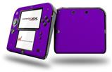 Solids Collection Purple - Decal Style Vinyl Skin fits Nintendo 2DS - 2DS NOT INCLUDED