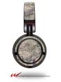 Decal style Skin Wrap for Sony MDR ZX100 Headphones Pastel Abstract Gray and Purple (HEADPHONES  NOT INCLUDED)