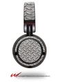 Decal style Skin Wrap for Sony MDR ZX100 Headphones Diamond Plate Metal 02 (HEADPHONES  NOT INCLUDED)