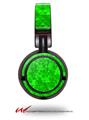 Decal style Skin Wrap for Sony MDR ZX100 Headphones Triangle Mosaic Green (HEADPHONES  NOT INCLUDED)