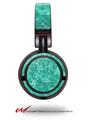 Decal style Skin Wrap for Sony MDR ZX100 Headphones Triangle Mosaic Seafoam Green (HEADPHONES  NOT INCLUDED)