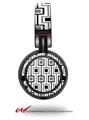 Decal style Skin Wrap for Sony MDR ZX100 Headphones Squares In Squares (HEADPHONES  NOT INCLUDED)