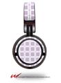 Decal style Skin Wrap for Sony MDR ZX100 Headphones Squared Lavender (HEADPHONES  NOT INCLUDED)